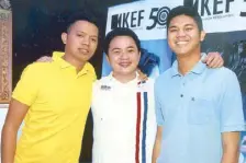  ??  ?? Neil Paras, Mark Ley and Paulo Paras.