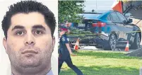  ?? TORONTO POLICE, CARLOS OSORIO/TORONTO STAR FILE PHOTO ?? GTA mob hit man Salvatore (Sam) Calautti was killed while sitting in his BMW outside a Vaughan banquet hall in 2013.