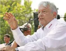  ?? | ISRAEL SALAZAR ?? López Obrador visitó este lunes los municipios de Santa Catarina, Juárez y Apodaca.