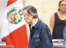  ??  ?? El ex presidente peruano, de 80 años, deberá regresar a prisión.