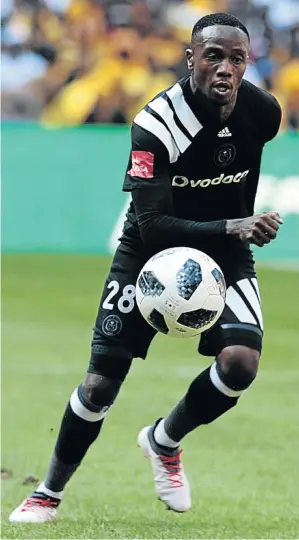  ?? / VELI NHLAPO ?? Mthokozisi Dube of Pirates has recovered from an injury.