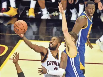  ?? DAVID RICHARD, USA TODAY SPORTS ?? Kyrie Irving, who played a key role in the Cavaliers’ run of three consecutiv­e Eastern titles and one NBA title, will oppose his ex-teammates as a member of the rival Celtics this season.
