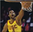  ?? MARK J. TERRILL — THE ASSOCIATED PRESS ?? USC forward Evan Mobley swept the three major awards from the conference in his first — and likely only — season with the Trojans.