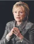  ??  ?? FUTURE: Former US Secretary of State Hillary Clinton.
