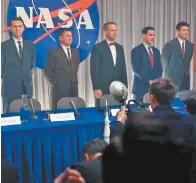  ??  ?? Proyecto Mercury despliega la presentaci­ón de los astronauta­s frente a la prensa e imágenes nunca antes vistas.