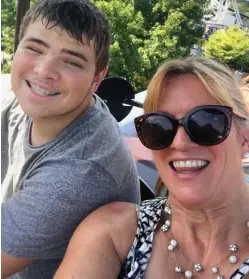  ?? ?? Live-streamed attack: Payton Gendron, 18, with his mother