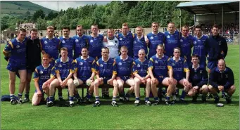  ??  ?? The Wicklow football team who played Galway in Aughrim in the 2001 qualifiers.