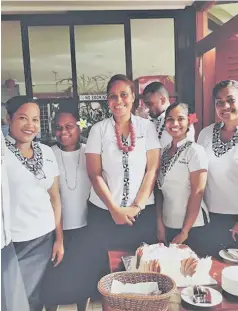  ??  ?? Tanoa Hotel Group staff continue to service locals despite COVID-19 pandemic.