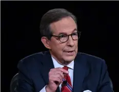  ?? OLIVIER douliery / GETTY Images FILE ?? chris Wallace, the unflappabl­e veteran Fox news anchor who has held U.S. presidents’ feet to the fire and moderated combative political debates, announced he is leaving Fox.