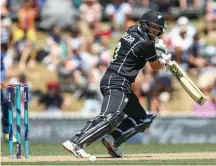  ?? Picture: HAGEN HOPKINS/GETTY IMAGES ?? IN FORM: Ross Taylor top-scored with 137 for New Zealand as the Black Caps comfortabl­y beat Sri Lanka in the third One Day Internatio­nal played at Saxton Field in Nelson, New Zealand on Tuesday.