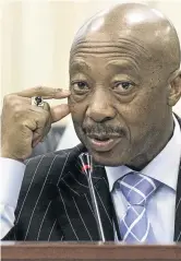  ?? /TREVOR SAMSON ?? Suspended Sars commission­er Tom Moyane says he is a victim of bias.