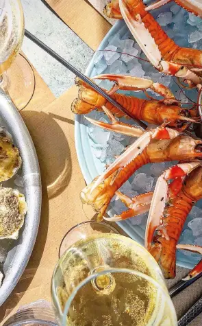  ??  ?? Soave is a classic match for shellfish and seafood, perfect for summer dining