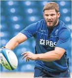  ??  ?? Ross Ford: will become Scotland’s most capped player today.