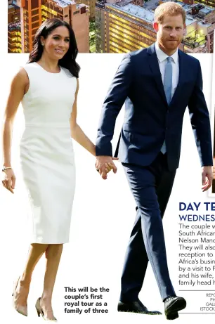  ??  ?? This will be the couple’s first royal tour as a family of three