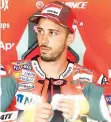  ?? AFP ?? El motociclis­ta italiano Andrea Dovizioso.