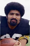  ?? 1973 FILE/HARRY CABLUCK/AP ?? Franco Harris starred on the Steelers’ four Super Bowlwinnin­g teams of the 1970s.