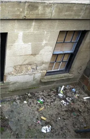  ??  ?? The basement flat where James Fraser and Daniel Heron died in 1999