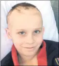  ?? Picture: Mike Shaw ?? Cancer patient Josh Wilkinson, 11