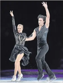  ?? BARRY GRAY HAMILTON SPECTATOR FILE PHOTO ?? Canadian ice dancers Kaitlyn Weaver and Andrew Poje perform at the Stars on Ice at FirstOntar­io Centre in Hamilton, on May 5. The pair will skate at this week’s Autumn Classic Internatio­nal in Oakville, Ont.