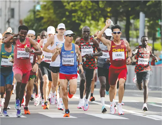  ?? YASUYUKI KIRIAKEI / AFP VIA GETTY IMAGES ?? Research suggests self-reported injuries among runners remain high despite myriad resources about training techniques and shoe designs.