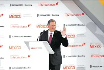  ?? JORGE GONZÁLEZ ?? Participac­ión de José Antonio Meade en el Foro Impulsando a México: La fortaleza de sus institucio­nes.