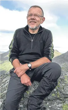  ??  ?? Retiring Mountainee­ring Scotland chief David Gibson.