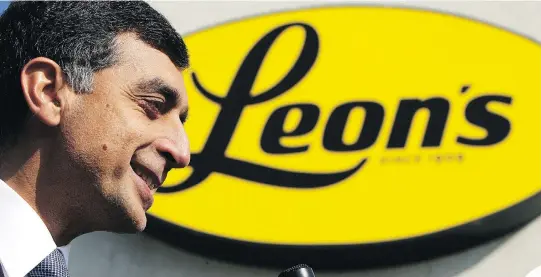  ?? DAVID BLOOM/FILES ?? Terry Leon, who took over as CEO of Leon’s Furniture Ltd. in 2005, is in the crosshairs of a lawsuit launched by his brother’s widow, Anita, which is set to go to trial in December. Anita Leon alleges Tom’s three brothers, Terry, Robert and Kevin, are...