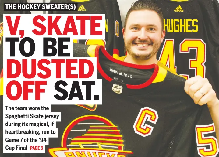 The Vancouver Canucks are bringing back their Black Skate jerseys