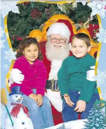  ??  ?? Christmas 2004: Alex Radita and Erin Brady visit Santa. Alex would soon be released back to his parents, and fall off social services’ radar.