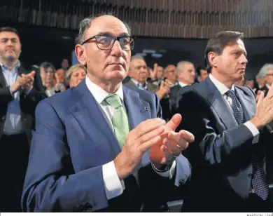  ?? MARISCAL / EFE ?? Ignacio Sánchez Galán, presidente de Iberdrola, en un acto de homenaje al economista Emilio Ontiveros.