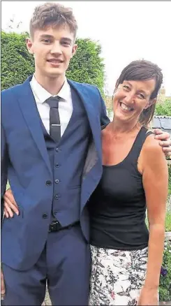  ??  ?? Will Horley with his mum, Kim Webster