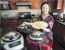  ??  ?? Lu Yang is a passionate home cook and food blogger who has earned more than 38 million views at her recipe blog, MaomaoMom Kitchen. She says she uses the Ropot daily. WAYNE CUDDINGTON