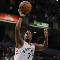  ?? (AP file photo) ?? Getting the NBA title he spent 13 years going after last year left Kyle Lowry feeling motivated to shoot for another. Lowry and the Toronto Raptors take the first step toward a repeat Monday when they open the Eastern Conference playoffs against the Brooklyn Nets.