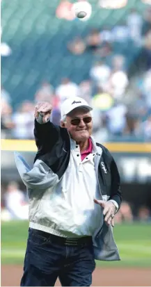  ?? NAMY. HUH/ AP ?? White Sox broadcaste­r Ken “Hawk” Harrelson will not call the team’s season opener Thursday against the Royals.