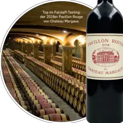  ??  ?? Top im Falstaff-Tasting: der 2018er Pavillon Rouge
von Chateau Margaux.