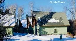  ??  ?? Elk Lake Chalets
