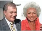  ?? AP ?? William Shatner and Nichelle Nichols made history in “Star Trek.”