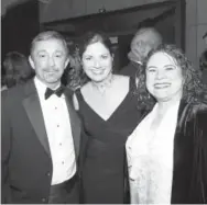 ??  ?? Artistic director Gil Boggs with his wife, ballet mistress Sandra Brown and Lisa Levin Appel.