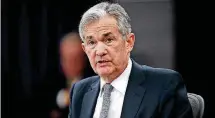  ?? [AP FILE PHOTO] ?? Federal Reserve Chairman Jerome Powell speaks following the March Federal Open Market Committee meeting in Washington.