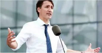 ?? AFP/VNA Photo ?? Prime Minister Justin Trudeau makes a pitch to voters to stay the course with his Liberals as Canada looks to exit the pandemic.
