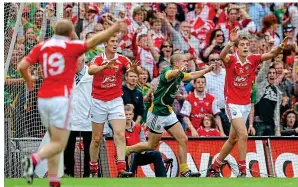  ??  ?? Glory days: Kenny celebrates against Louth in the 2010 Leinster final