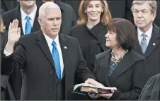  ?? ANDREW HARNIK/AP ?? Karen Pence, the wife of Vice President Mike Pence, recently took a job teaching at a Christian school in Virginia.