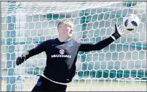  ??  ?? England goalkeeper Jordan Pickford attends England’s official training in Zelenogors­k near St Petersburg, Russia on June 23, on the eve of the Group G match between Panama and England at the 2018 soccer WorldCup. (AP)