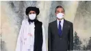  ??  ?? A Taliban delegation led by Mullah Baradar traveled to China last month for talks with Foreign Minister Wang Yi