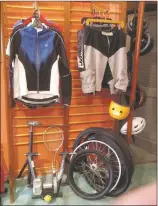  ?? COURTESY JANIE ROMER ?? Re-Threads has a smart selection of outdoor equipment – affordable and accessible.