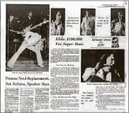  ?? DAYTON DAILY NEWS APRIL 8, 1977 ?? Elvis Presley brought down the house at the University of Dayton Arena on April 7, 1972.