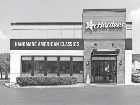  ?? HARDEE’S ?? Separating the brands will mean store redesigns for Hardee’s, like this one in Bellevue, Tennessee.