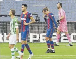  ?? // AFP ?? Griezmann, tras fallar un penalti frente al Betis