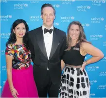  ??  ?? Pictured, from left, are gala co-chair Hanita Simard, UNICEF Canada board member; Bennett Jones’ Chris Simard; and gala co-chair Andrea Gerencser. Bennett Jones LLP was the Champion sponsor of the event.