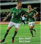  ??  ?? Key man: McClean